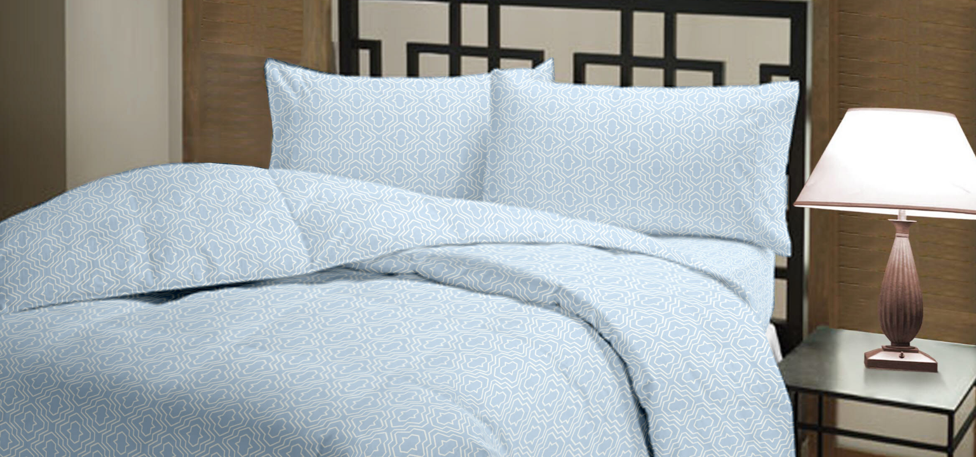 MOROCCAN BLUE BED